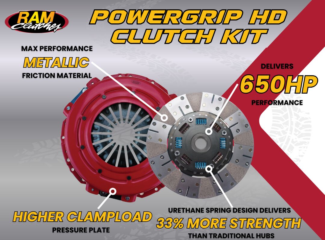 RAM Powergrip HD 650HP Street Performance Metallic Clutch Kit 1986