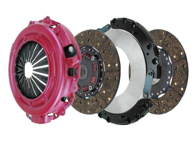 Dual disc clutch stack up
