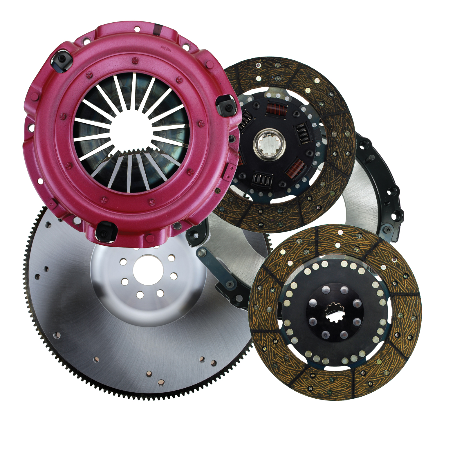 RAM Concept 9.5 800HP Street Performance Dual Disc Organic Clutch Kit with Flywheel - FORD MOD 8 BOLT 1 1/16-10 - Image 3