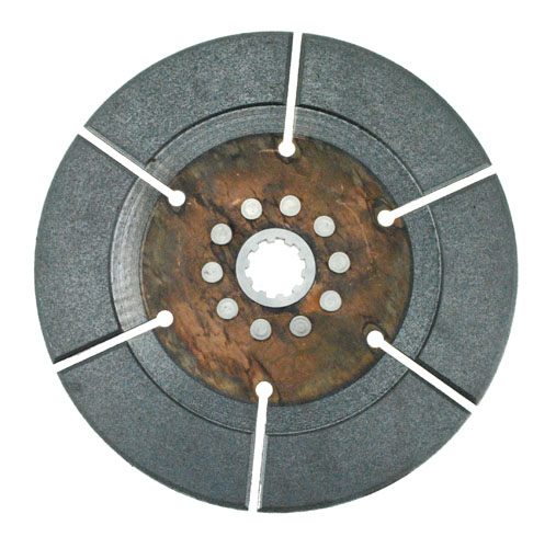 1385 - Sintered iron race disc. (5191) 10.5" x 1 1/16-10 spline
