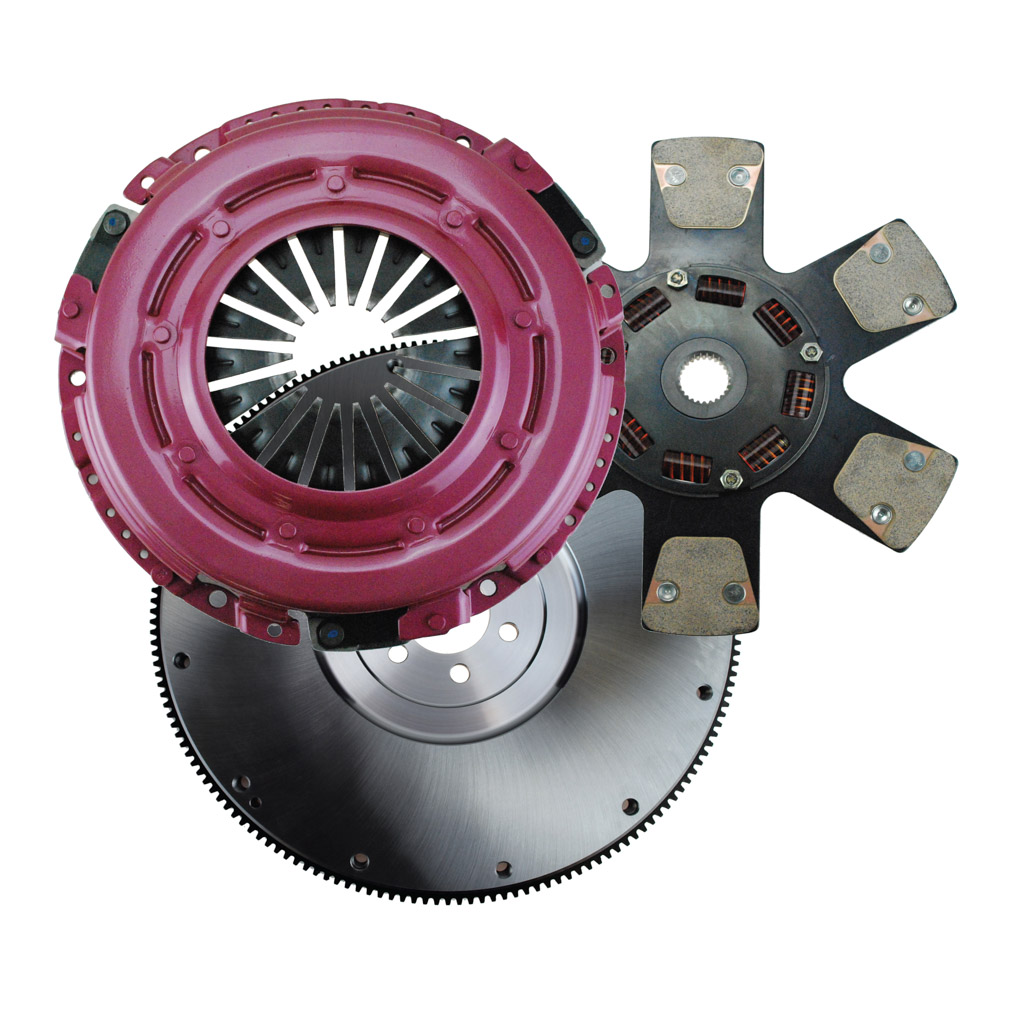 RAM 700HP Metallic Paddle Clutch Kit With Flywheel - GM LS/LT 6 Bolt 12" x 26 Spline