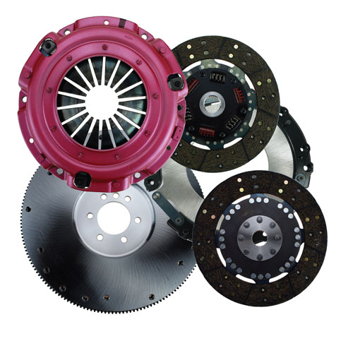 75-2125S-3C RAM Pro Street dual disc on a billet steel flywheel