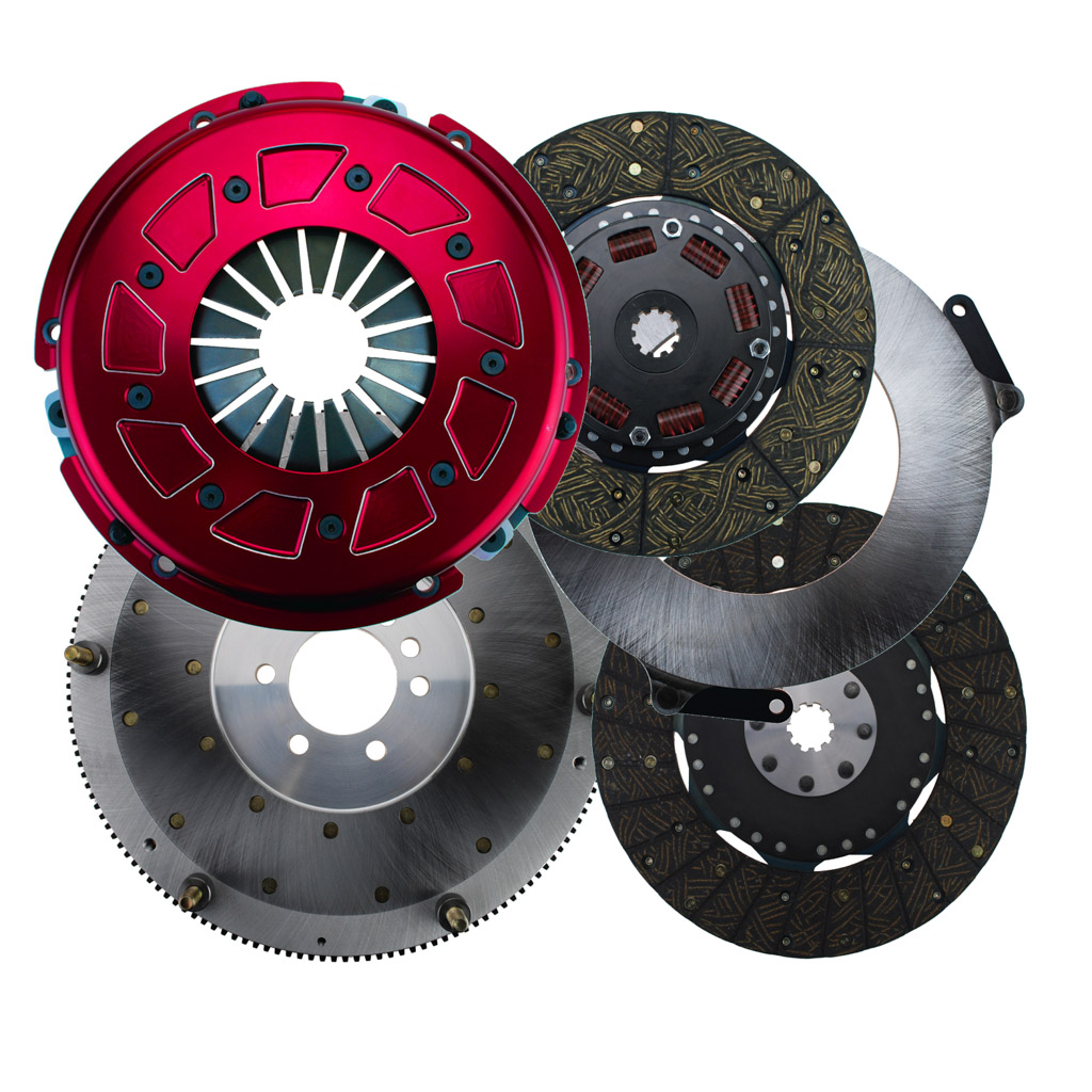 RAM Pro Street Dual Disc 950HP Organic Clutch Kit With Flywheel - Chevrolet pre-86 '0' balance 153T steel 1 1/8-10 - Image 4