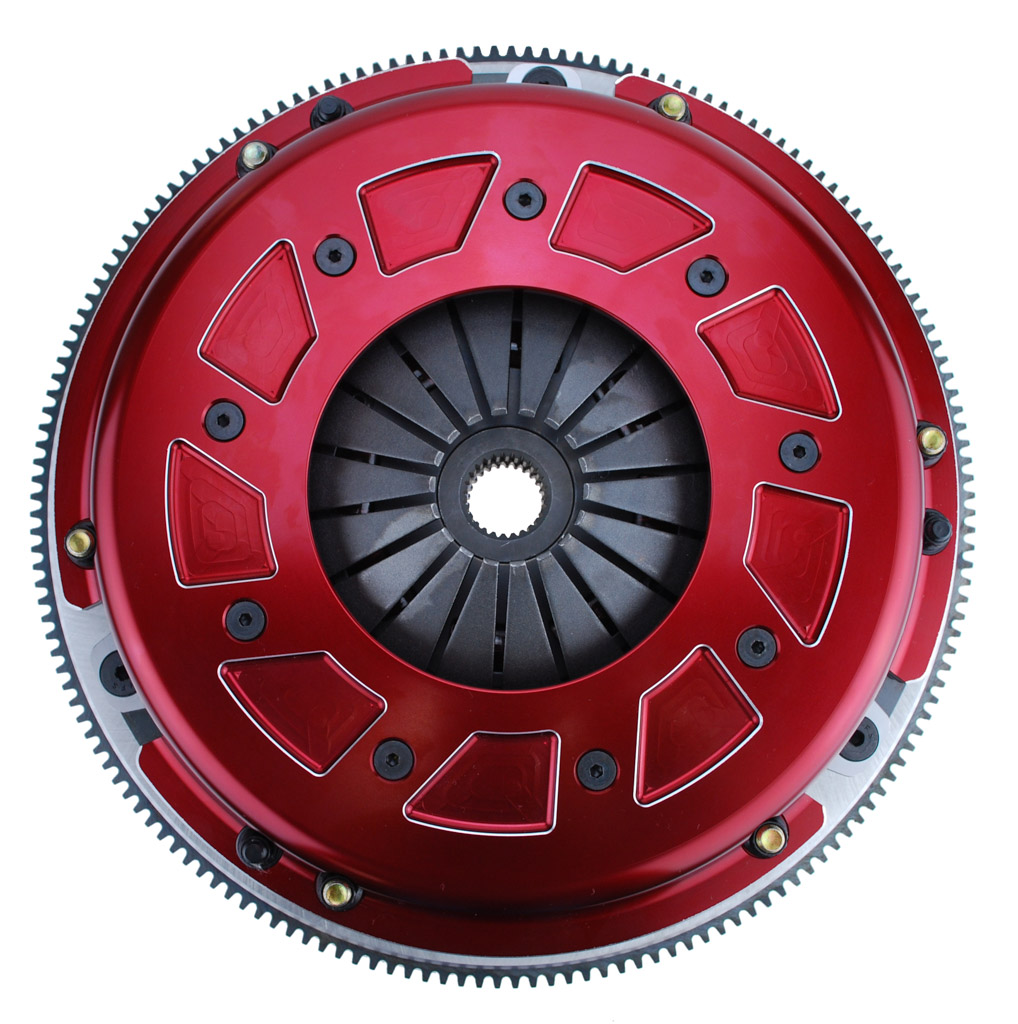 RAM Pro Street Dual Disc 950HP Organic Clutch Kit With Flywheel - GM LS 6 bolt 168T 1 1/8-26