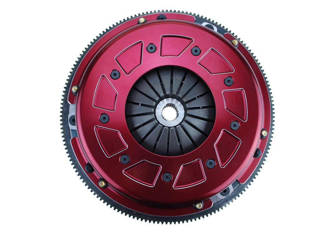 RAM Pro Street Dual Disc 950HP Organic Clutch Kit With Flywheel - Ford SB '0' balance 157T 1 1/16-10
