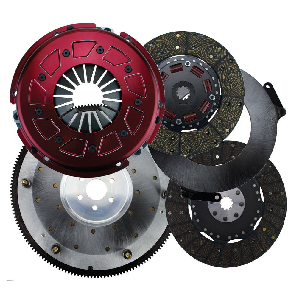 RAM Pro Street Dual Disc 950HP Organic Clutch Kit With Flywheel - Ford SB '0' balance 157T 1 1/16-10 - Image 4